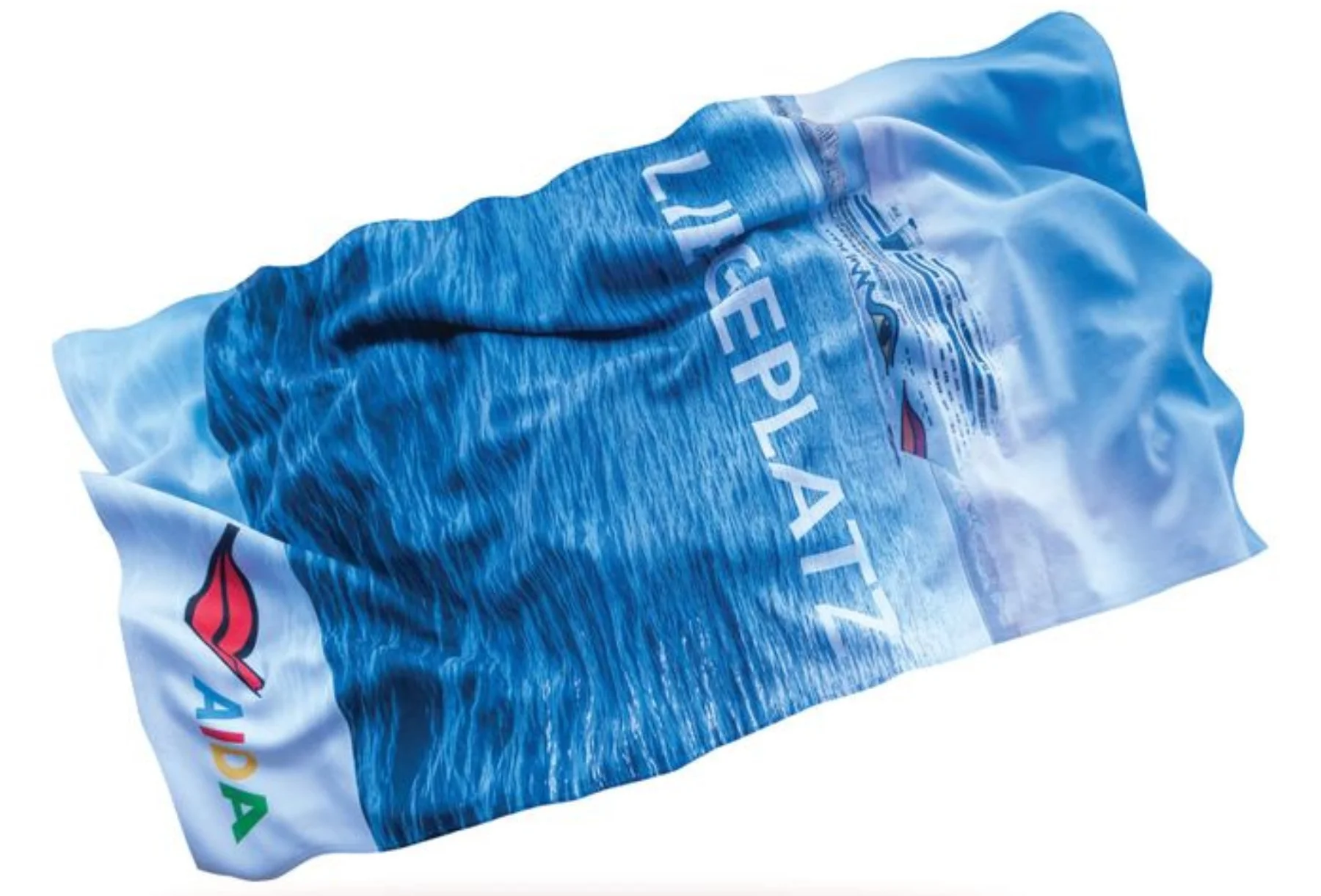 Quick dry high absorbing sublimation printed microfiber terry beach towel sand free