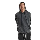 Hoodie Men'S Autumn And Winter Heavy Wash Drawstring Terry Drop-Shoulder Hoodie High Street Retro Hooded Sweater Men