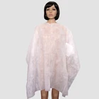 Hair Capes Non Woven Disposable Hair Cutting Capes Hairdressing Gowns Barber Salon Capes