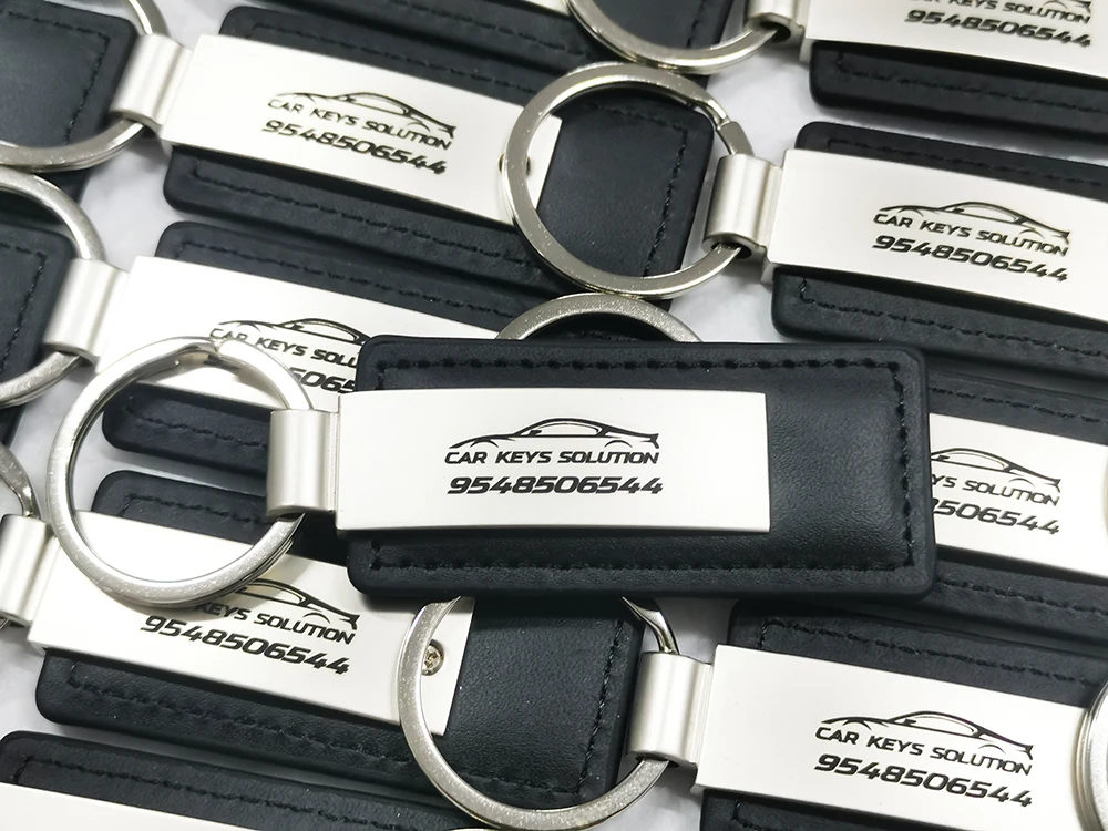 Car Leather Keyring Manufacturer Wholesale Key Chain Custom Brand Logo