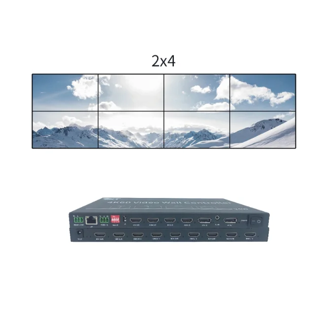 Point-to-point Display 1x3 3x1 TV Video Wall Controller for engineering