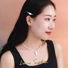 Pearl Necklace High Quality Aesthetic Jewelry Baroque Cultured Natural Pearl Rice Beads Double Necklace