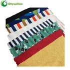 White Linen Factory Supplier White Color Knitted Single Jersey Rayon Linen Fabric For Tshirt