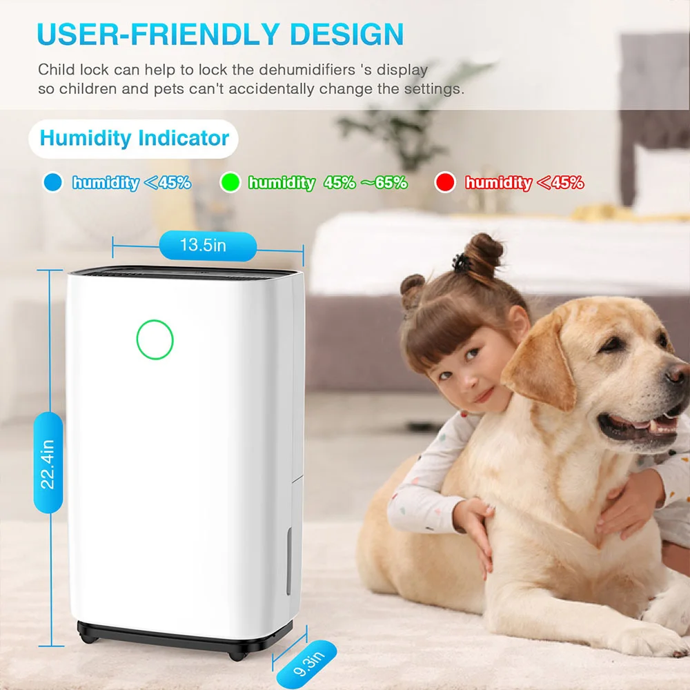 Luko Ol20-d025c Portable Dehumidifier, 20L, 220, Electric - detail 2