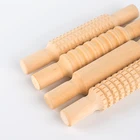 Customized High-Quality Children's Educational Bakeware Toys Montesorri Mini Wooden Kids Rolling Pin Playdough Roller