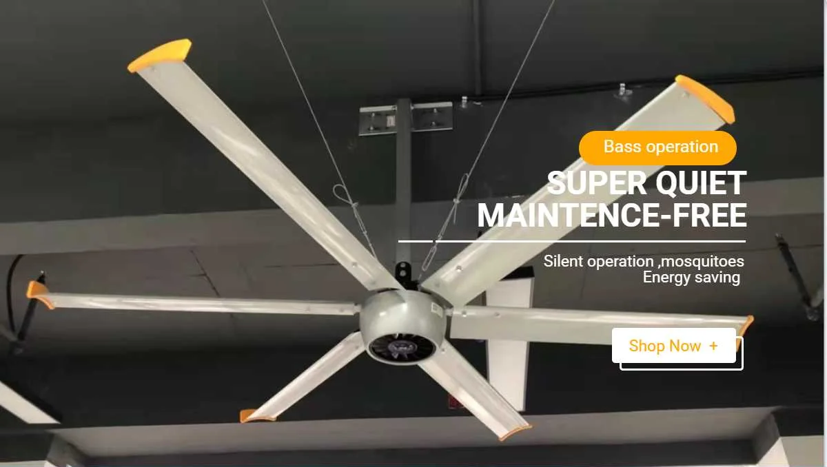 Ceiling Fan, 10ft, HVLS, 220V, Gyms-3-Year - detail 4