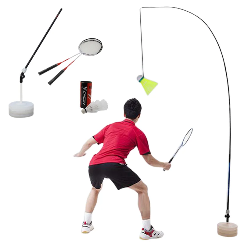 TIFALEX Badminton Single Training Device Solo Badminton Trainer Set for Adults and Professionals Self-Study Practice Machine Badminton Stroking 