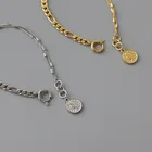 Bangles 2021 New Stainless Steel Patchwork Chain Small Portrait Coin Charm Bracelets Bangles For Women