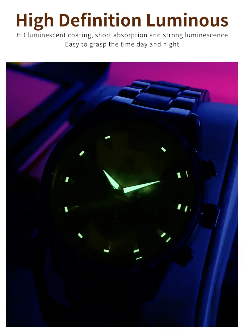 Olevs 3645 Luxury Man Watches Waterproof Luminous Hands Calendar Chronograph Quartz Wristwatch for Men Montre Relojes Homme Uhr