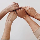 Bracelet New Arrival Stainless Steel Wafer Shiny Sequins Discs Bracelet For Women