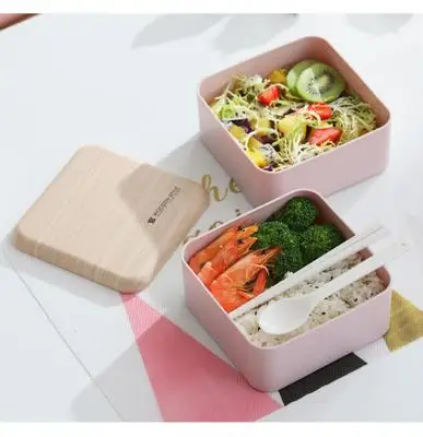 BPA Free Environmental Protection Wheat Straw Box Container Wheat Straw Fiber Food Packaging Lunch Box