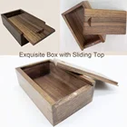 Box Wooden Box Custom Made Luxury Sliding Lid USB Wood Gift Box