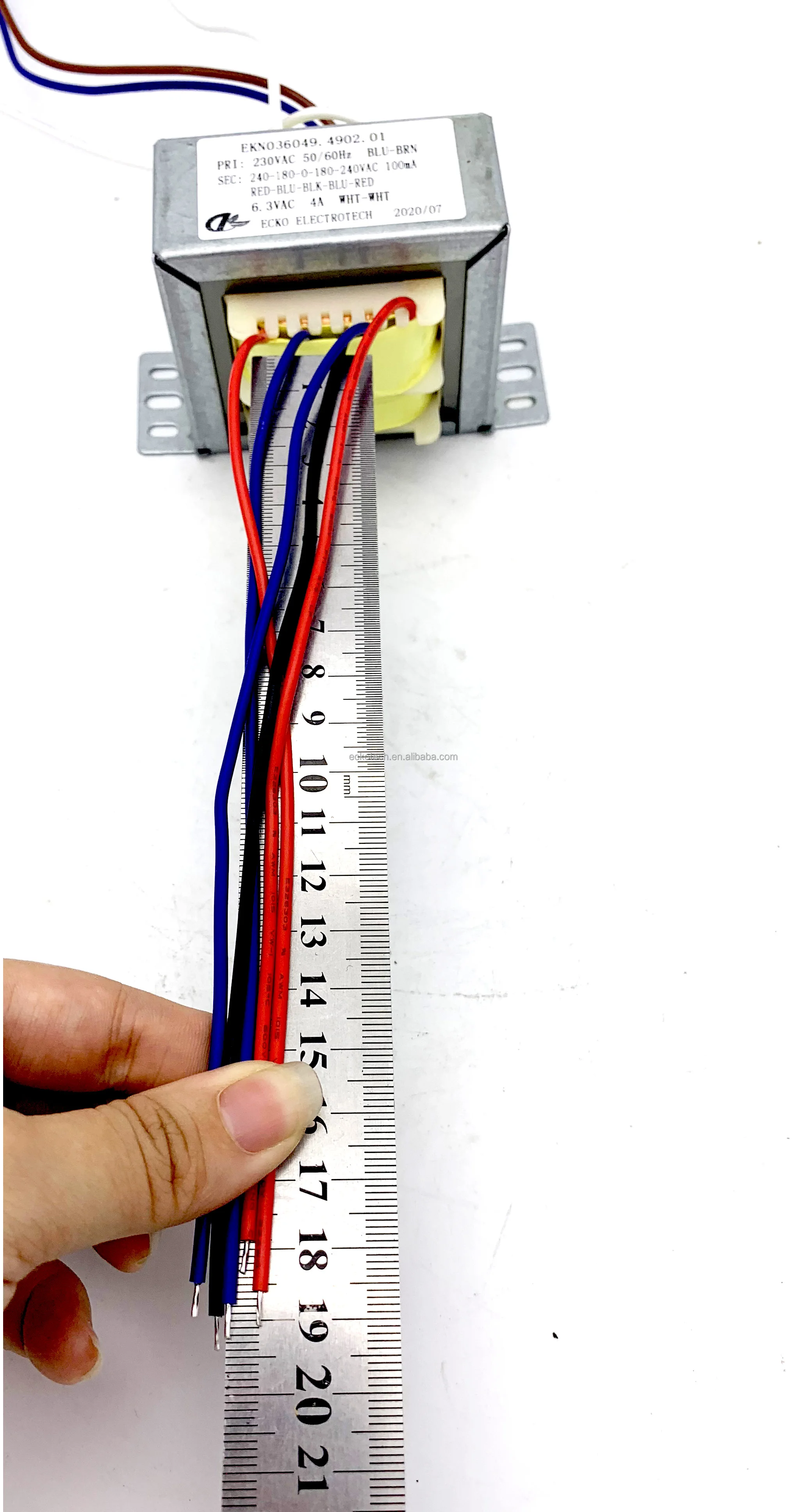 Customizable EI Type Transformer with All-copper Wire Winding, High Efficiency, UL/CE Certified factory