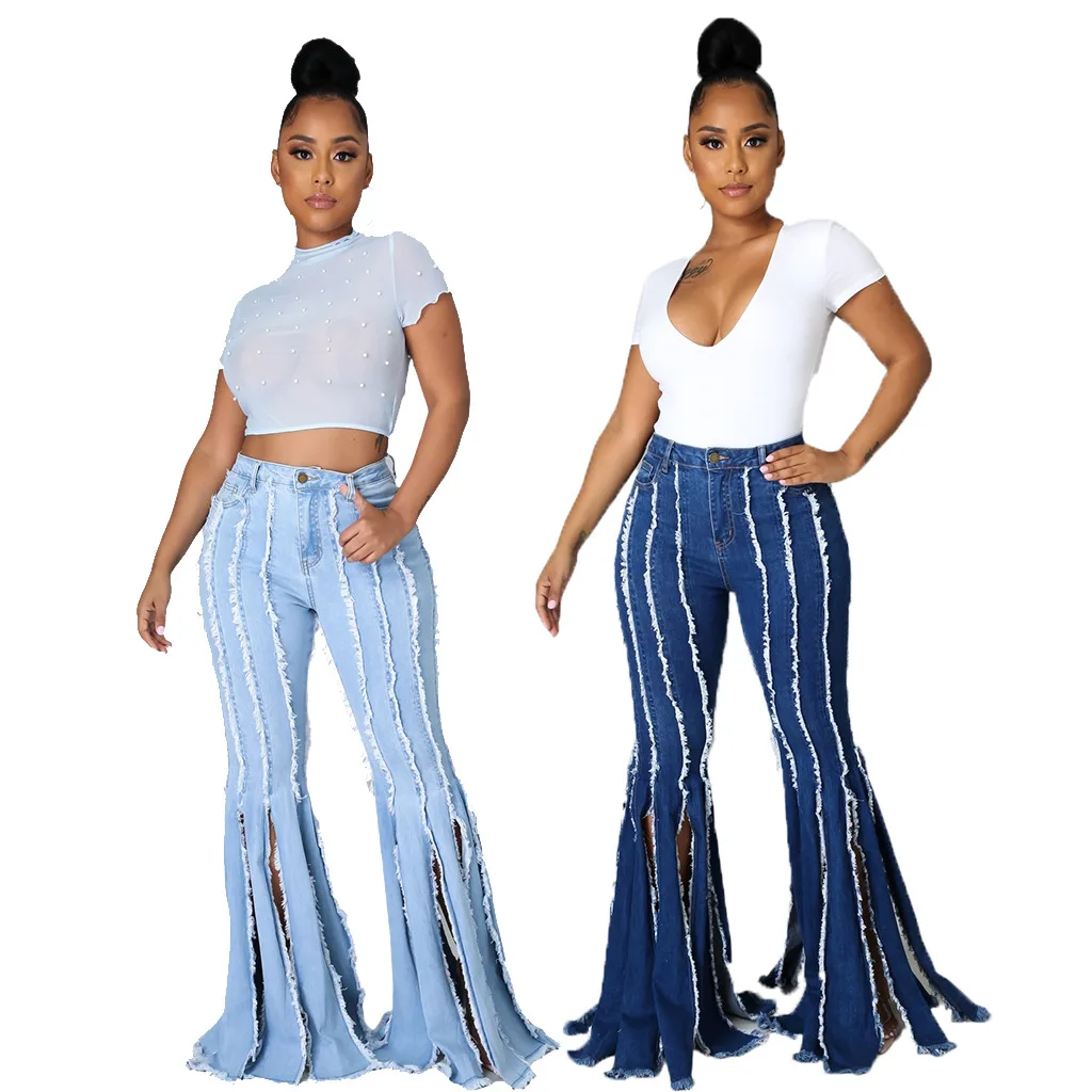 Denim Trousers Ladies Sexy Cut For 