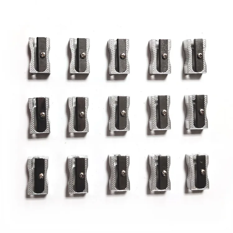 Stationery Metal Pencil Sharpener Single One 8mm Hole Pencil Sharpener for School and Office