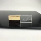 Usb Flash Factory Promotional Custom LOGO Glass Rose Gold Usb Flash Drive/usb Stick Acrylic Without Led Light