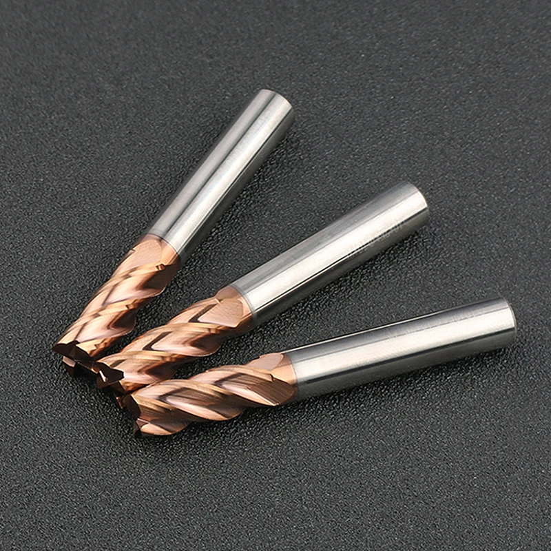 4-Flute Solid Carbide End Mill 4*50/4*100 Standard/Extended CNC Cutting Tools details