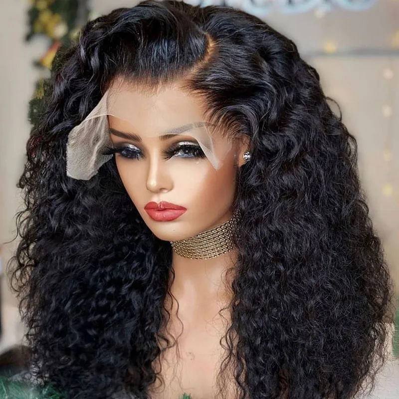 Lace Front Human Hair Wigs For Black Women Deep Wave Curly Hd Frontal