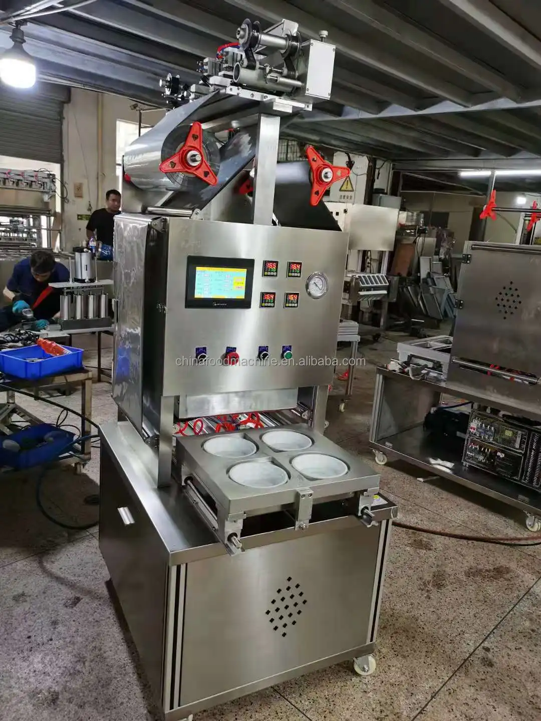 Reliable Automatic Plastic Deli Container Sealing Machine/cup Sealer Machine for Sale manufacture