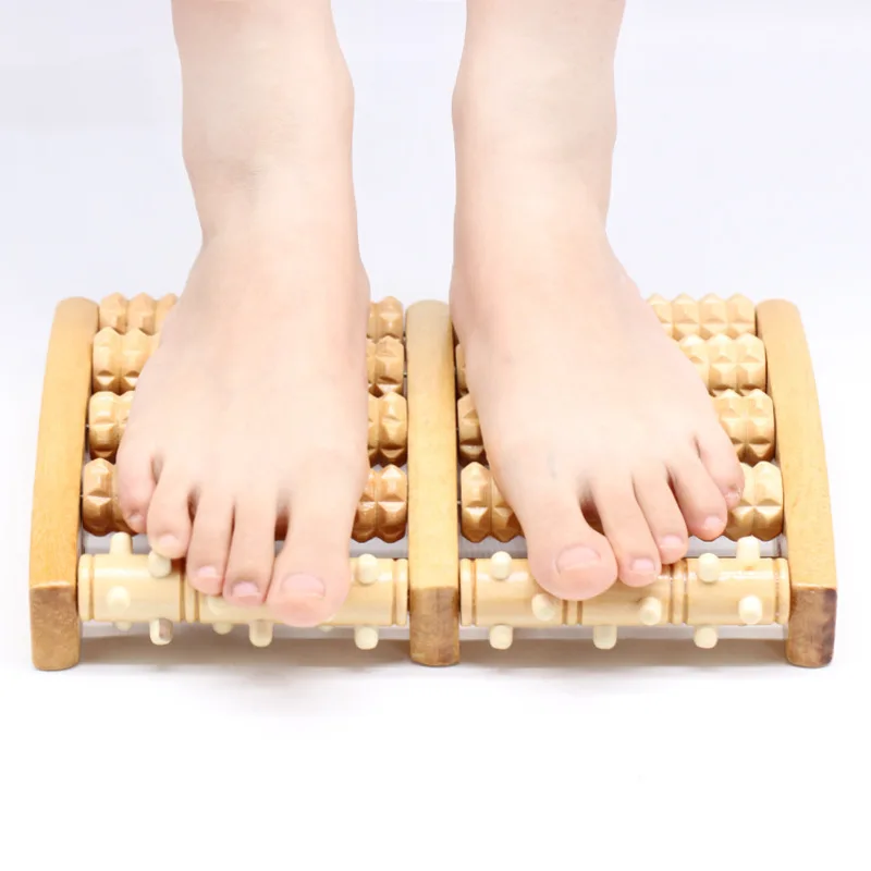 Wholesale Custom Wooden Foot Roller Dual Foot Massage Roller for Relief Tired Feet Foot Massage Tools