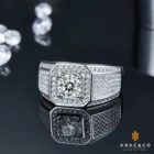 Diamond Rings Top Quality 925 Sterling Silver CT Diamond Jewelry Moissanite Engagement Men Rings