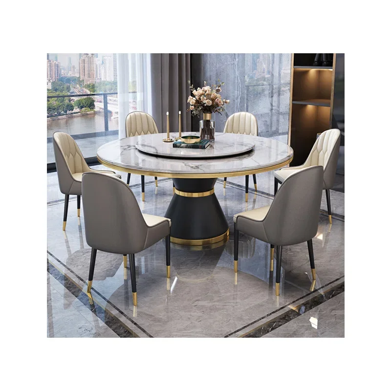Nordic Dining Tables Marble Round Dining Table Black White Marble Dining Room Table