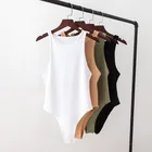Women 2021 Summer Sleeveless Tank Bodysuit Women Bodysuit Jumpsuit