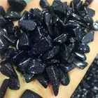 Blue Stone Wholesale High Quality Folk Crafts Blue Sandstone Gravel Crystal Palm Stone For Decoration