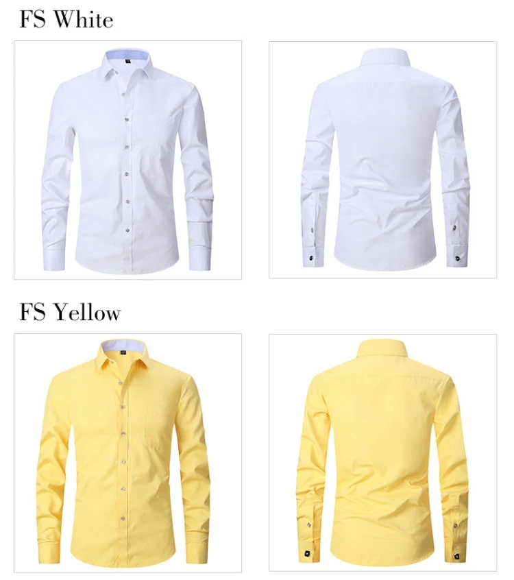 High Quality Business Work Shirt Long Sleeve Formal Shirts for Men
