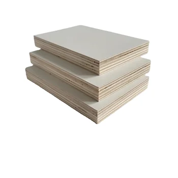 Furniture Grade E1 Glue Melamine Plywood / 18mm White Melamine Plywood