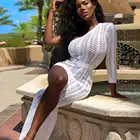 Fashion 2020 Women Gold Silk Dress White Black Brown Dress