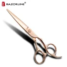 Rose Gold Color Coating CK17G SUS440C Stainless Steel Professional Hairdressing Scissors