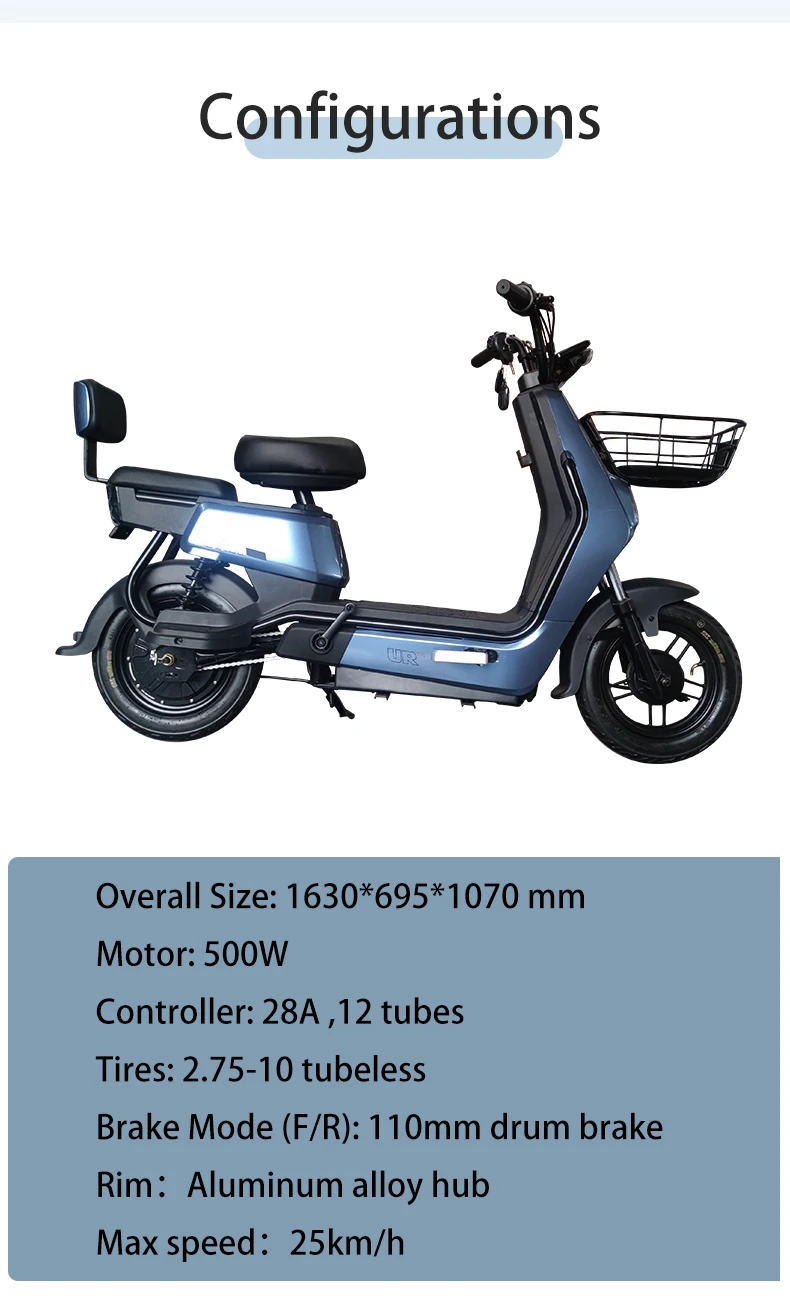 500w 48v 20ah electric scooter bikes e-bikes with