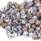 Bead Beads Red Bead Bulk Blue Red Logo Bead Kit Black Pink Colorful Diy Custom Jewelry Speckle Silicone Beads