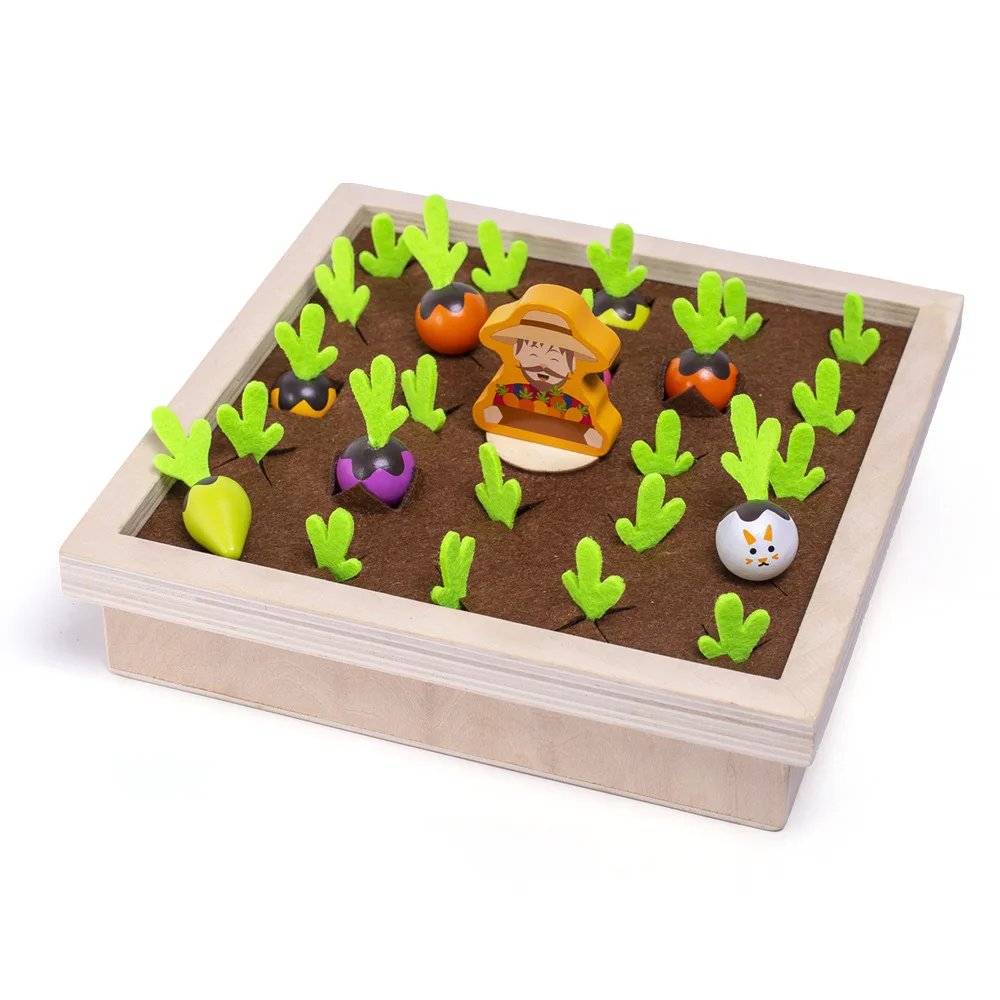 wooden vegetable garden toy