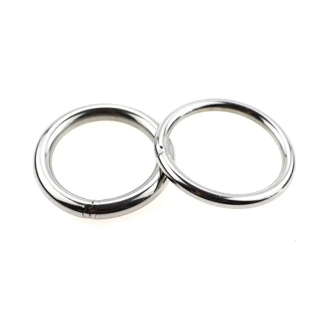 Custom 20mm 35mm Large Heavy Duty Seamless Welded Round O Rings 304 316 Stainless Steel Marine Grade Oval O Ring Metal O-Rings