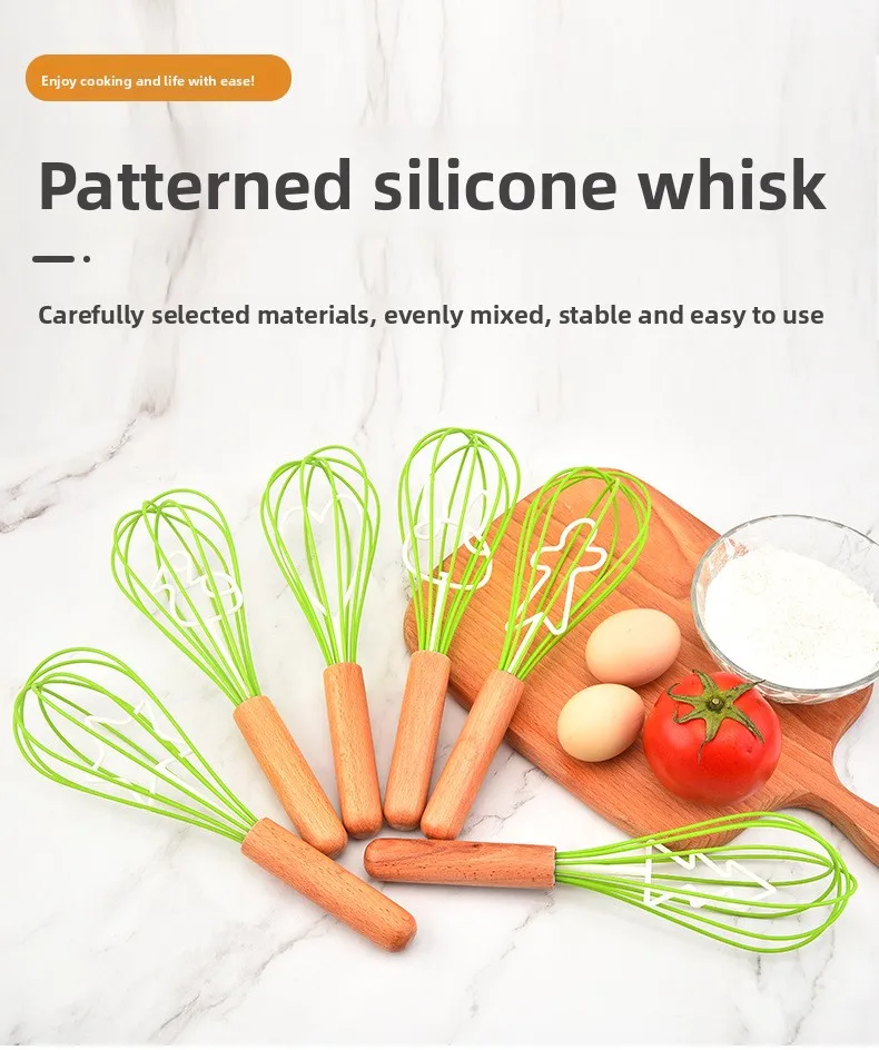 Small Kitchen Silicone Egg Beater Manual Egg Mixer Tool for Baking details