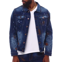 men's hoodies clothes Best Price Men's Denim Jacket Cotton Jeans Jacket Blue Wholesale Custom Jean Jacket