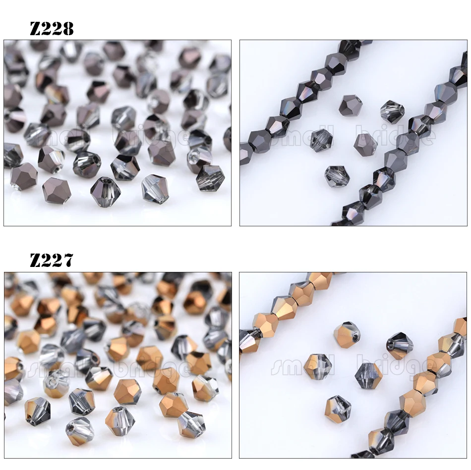 product czech silver colour spacer bicone beads for making jewelry accessories diy perles loose faceted glass crystal beads-36