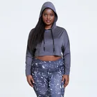 Hoodies Plus Size Hot Selling 2021 New Design OEM Custom Logo Pullover Blank Cropped Top Hoodies