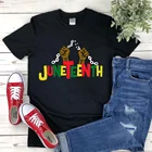 Shirt Custom Juneteenth Graphic Design Heat Print Transfer Fashion Trend Plain Plus Size Men T Shirt