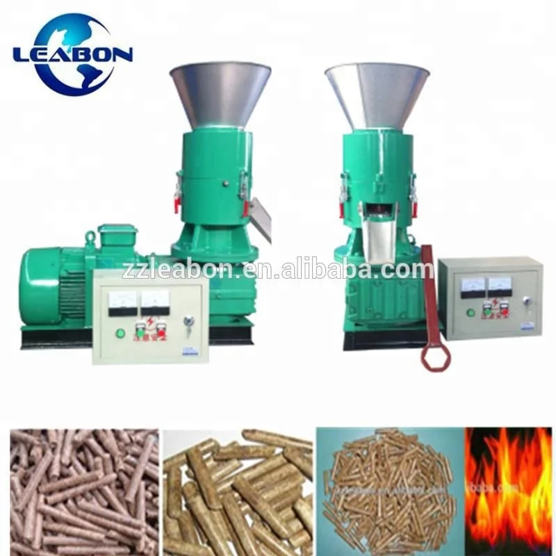 leabon 300-400kg/hr ce flat die biomass wood pellet machine for