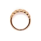 Engagement Ring Anniversary Originality White Gold Couple Engagement Gold Plated Wave Ring