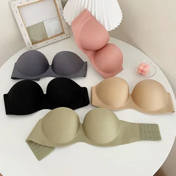 backless strapless bra push up padded underwear bras for woman