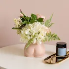 Pink Home Wholesale Modern Pink Ceramic Body Vase Home Storage Box Decoration Artwork