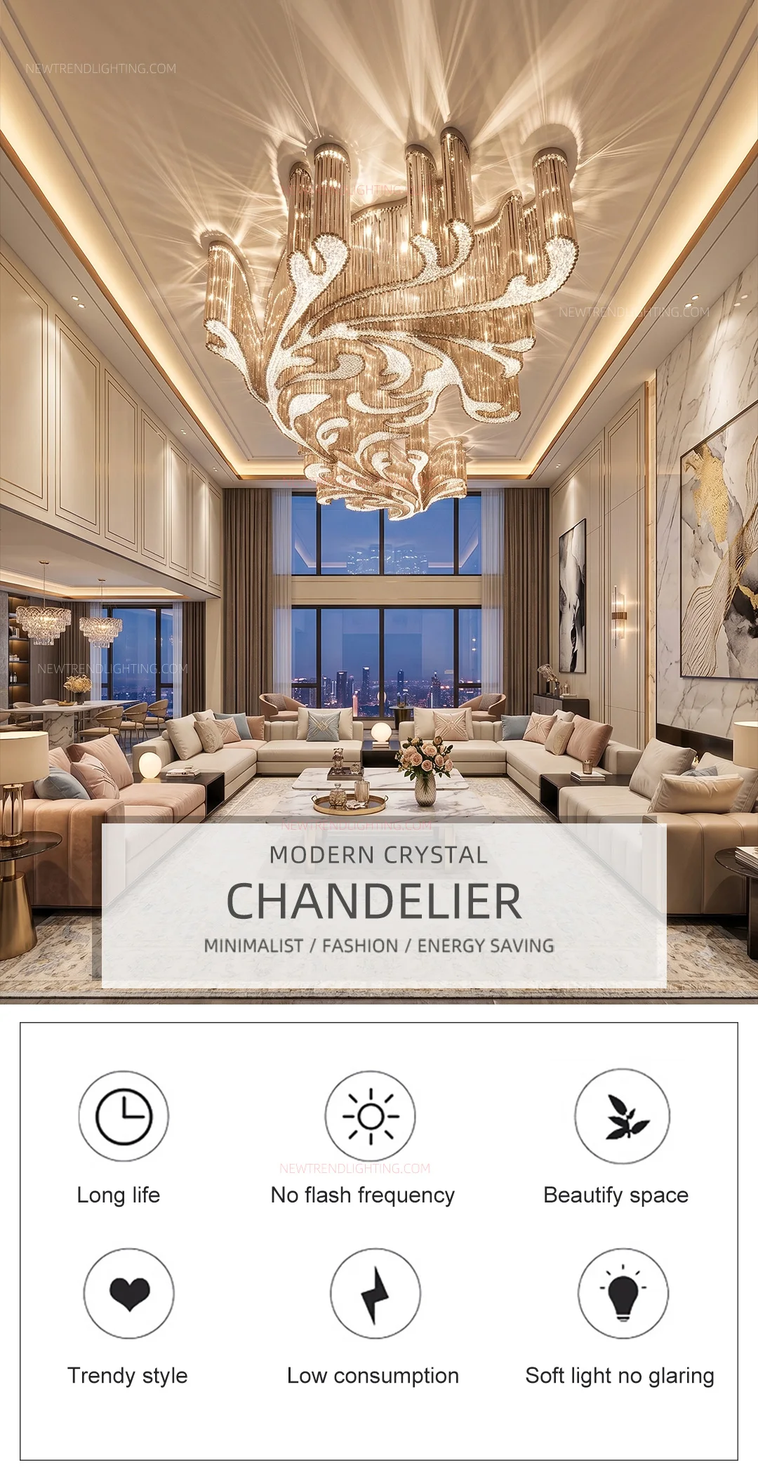 cpl 513 custom sculptural crystal chandelier oversized bespoke led ceiling lighting manufacturer for hotel lobbies-0