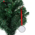 Ornament Ornament Sublimation Personalized Metal Christmas Tree Ornament Circle Sublimation Blanks