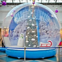 inflatable snow globe bouncy castle with snow for christmas decoration inflatable snow globe photo booth candy