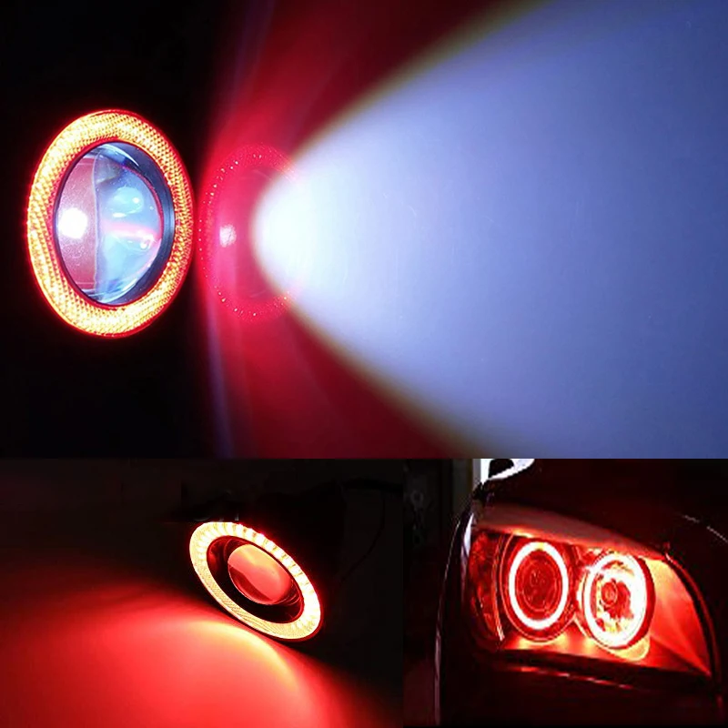 Haizg Hot Sell Super Bright Halo Angel Eye Ring Cob Led Fog Headlights