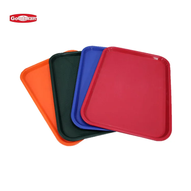 Manufacturers cafeteria food service catering serving tray modern plastic serving trays with handle